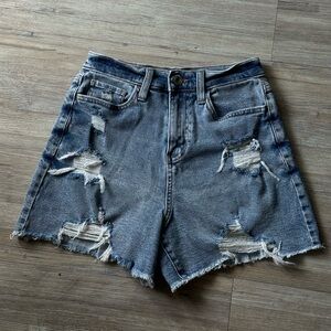 SO Blue Jean Shorts Distressed Vintage Style